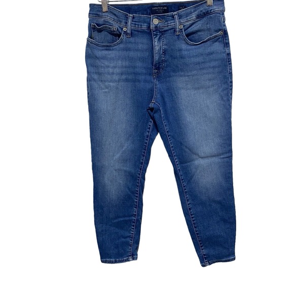 Lucky Brand Denim - Lucky Brand Jeans Womens 12 31 Medium Wash Mid Rise Ava Crop Stretch Ankle